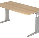 HAMMERBACHER höhenverstellbarer Schreibtisch VUS16/E/S eiche