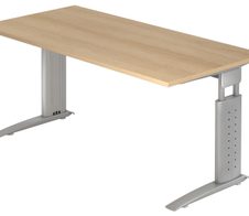 HAMMERBACHER höhenverstellbarer Schreibtisch VUS16/E/S eiche