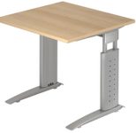 HAMMERBACHER höhenverstellbarer Schreibtisch VUS08/E/S eiche