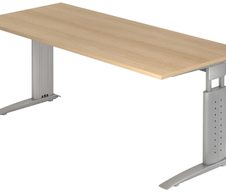 HAMMERBACHER höhenverstellbarer Schreibtisch VUS19/E/S eiche