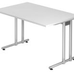 HAMMERBACHER Schreibtisch VNS12/W/S weiß