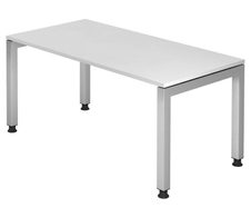 HAMMERBACHER höhenverstellbarer Schreibtisch VJS16/W/S weiß