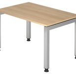 HAMMERBACHER höhenverstellbarer Schreibtisch VJS12/E/S eiche