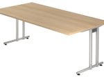 HAMMERBACHER Schreibtisch VNS2E/E/S eiche