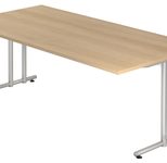 HAMMERBACHER Schreibtisch VNS2E/E/S eiche
