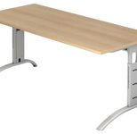 HAMMERBACHER höhenverstellbarer Schreibtisch VFS19/E/S eiche