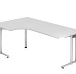 HAMMERBACHER Schreibtisch VNS82/W/S weiß