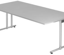 HAMMERBACHER Schreibtisch VNS2E/5/S lichtgrau