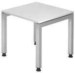 HAMMERBACHER höhenverstellbarer Schreibtisch VJS08/W/S weiß