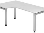 HAMMERBACHER VJS82/W/S höhenverstellbarer Schreibtisch 68 - 76 cm weiß / weiß