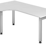 HAMMERBACHER VJS82/W/S höhenverstellbarer Schreibtisch 68 - 76 cm weiß / weiß