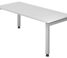 HAMMERBACHER höhenverstellbarer Schreibtisch VJS19/W/S weiß