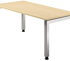 HAMMERBACHER höhenverstellbarer Schreibtisch VJS16/3/S ahorn