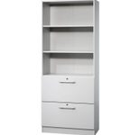 HAMMERBACHER Regalschrank 7300 RE, V7300/5/5/RE lichtgrau
