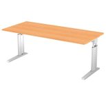 HAMMERBACHER höhenverstellbarer Schreibtisch VUS19/6/S buche