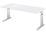 HAMMERBACHER höhenverstellbarer Schreibtisch VUS19/5/S lichtgrau