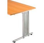 HAMMERBACHER Prokura Seitenblenden silber 12,5 x 61,5 cm