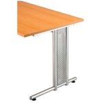 HAMMERBACHER Prokura Seitenblenden silber 12,5 x 61,5 cm