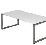 HAMMERBACHER höhenverstellbarer Schreibtisch VRS2E/W/G weiß