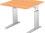 HAMMERBACHER höhenverstellbarer Schreibtisch VUS08/6/S buche