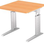 HAMMERBACHER höhenverstellbarer Schreibtisch VUS08/6/S buche