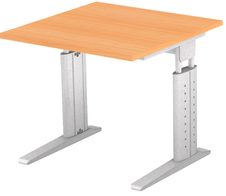 HAMMERBACHER höhenverstellbarer Schreibtisch VUS08/6/S buche