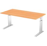 HAMMERBACHER höhenverstellbarer Schreibtisch VUS16/6/S buche