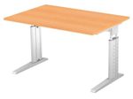 HAMMERBACHER höhenverstellbarer Schreibtisch VUS12/6/S buche