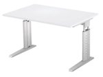 HAMMERBACHER höhenverstellbarer Schreibtisch VUS12/5/S lichtgrau