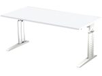 HAMMERBACHER höhenverstellbarer Schreibtisch VUS16/W/W weiß