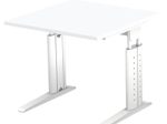 HAMMERBACHER höhenverstellbarer Schreibtisch VUS08/W/W weiß