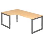 HAMMERBACHER VRS82/3/G höhenverstellbarer Schreibtisch 65 - 85 cm ahorn / anthrazit