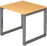 HAMMERBACHER höhenverstellbarer Schreibtisch VRS08/6/G buche