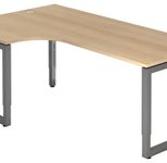 HAMMERBACHER VRS82/E/G höhenverstellbarer Schreibtisch 65 - 85 cm eiche / anthrazit