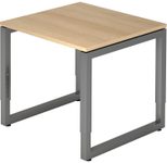 HAMMERBACHER höhenverstellbarer Schreibtisch VRS08/E/G eiche