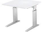 HAMMERBACHER höhenverstellbarer Schreibtisch VUS08/5/S lichtgrau