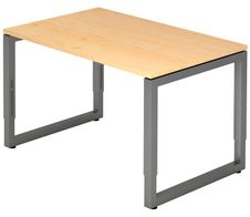 HAMMERBACHER höhenverstellbarer Schreibtisch VRS12/3/G ahorn