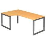 HAMMERBACHER VRS82/6/G höhenverstellbarer Schreibtisch 65 - 85 cm buche / anthrazit