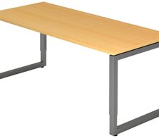 HAMMERBACHER höhenverstellbarer Schreibtisch VRS19/6/G buche