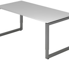 HAMMERBACHER höhenverstellbarer Schreibtisch VRS16/5/G lichtgrau