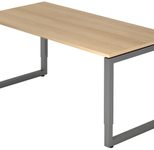 HAMMERBACHER höhenverstellbarer Schreibtisch VRS16/E/G eiche