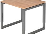 HAMMERBACHER höhenverstellbarer Schreibtisch VRS08/N/G nussbaum