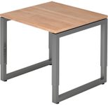 HAMMERBACHER höhenverstellbarer Schreibtisch VRS08/N/G nussbaum