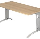 HAMMERBACHER höhenverstellbarer Schreibtisch VFS16/E/S eiche