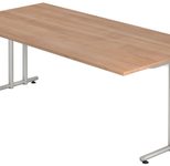 HAMMERBACHER Schreibtisch VNS2E/N/S nussbaum