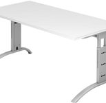 HAMMERBACHER höhenverstellbarer Schreibtisch VFS16/W/S weiß