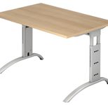 HAMMERBACHER höhenverstellbarer Schreibtisch VFS12/E/S eiche