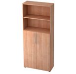 HAMMERBACHER Regalschrank 4770, V4770/N/N/BM nussbaum