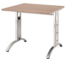 HAMMERBACHER höhenverstellbarer Schreibtisch VFS08/N/S nussbaum