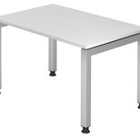 HAMMERBACHER höhenverstellbarer Schreibtisch VJS12/W/S weiß